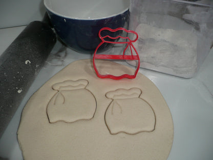 Santa Bag Gift Sack Christmas Present Cookie Cutter Made In USA PR5307
