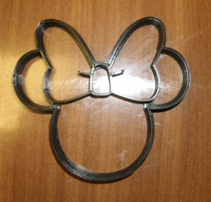 6x Minnie Mouse Head Fondant Cutter Cupcake Topper 1.75 IN USA FD530