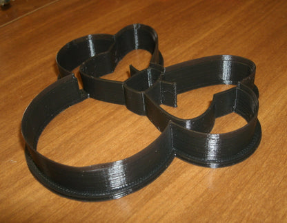 6x Minnie Mouse Head Fondant Cutter Cupcake Topper 1.75 IN USA FD530