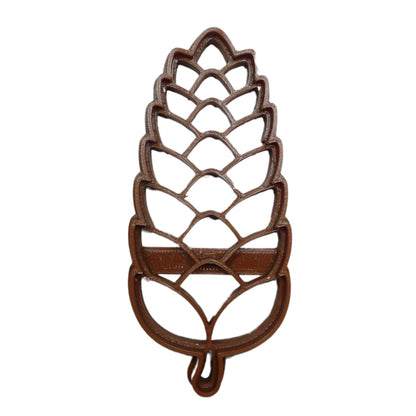 6x Pinecone Pine Cone Fondant Cutter Cupcake Topper 1.75 IN USA FD5325