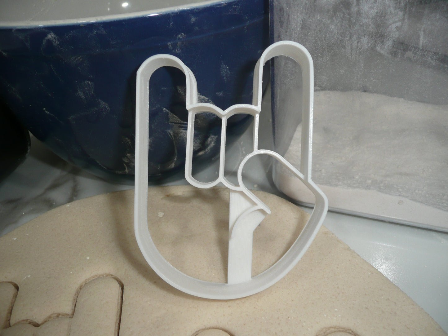 Rock On Hand Gesture Cookie Cutter Made In USA PR5329