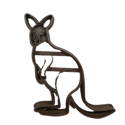 6x Kangaroo Jumping Animal Fondant Cutter Cupcake Topper 1.75 IN USA FD5355