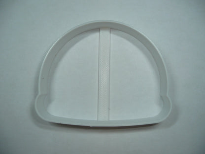 6x Snow Globe Outline Fondant Cutter Cupcake Topper 1.75 IN USA FD5359