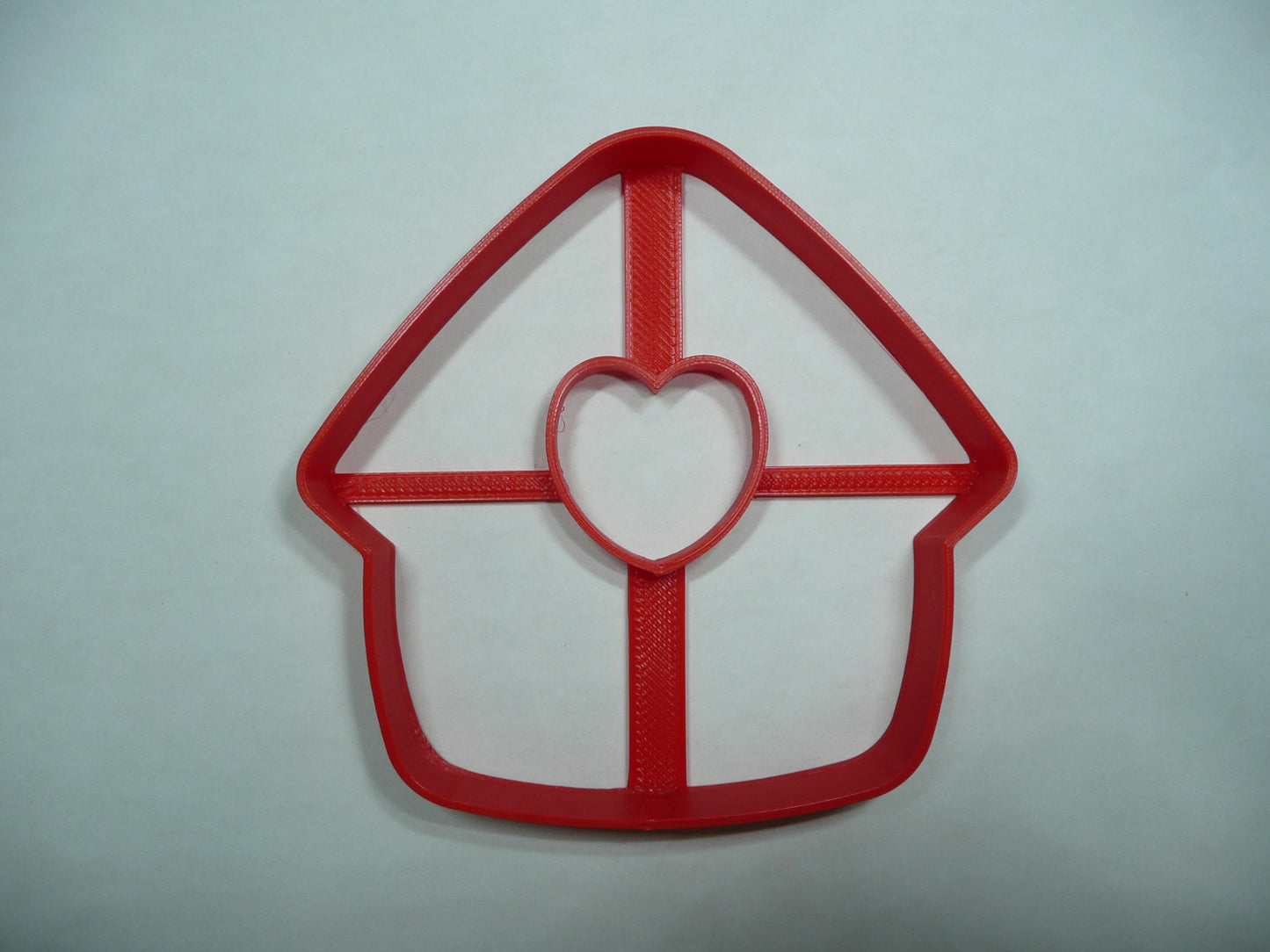 6x Birdhouse Heart Opening Fondant Cutter Cupcake Topper 1.75 IN USA FD5362