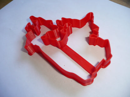6x Canada Outline Fondant Cutter Cupcake Topper 1.75 IN USA FD5374