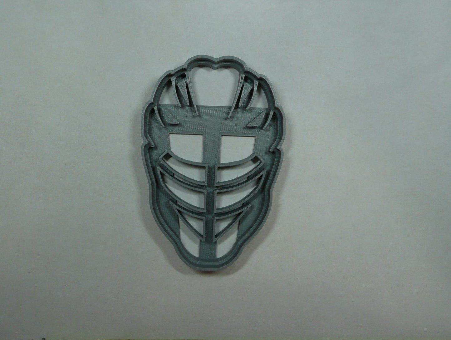 6x Lacrosse Helmet Front View Fondant Cutter Cupcake Topper 1.75 IN USA FD5383