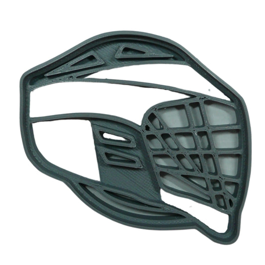 6x Lacrosse Helmet Side View Fondant Cutter Cupcake Topper 1.75 IN USA FD5384