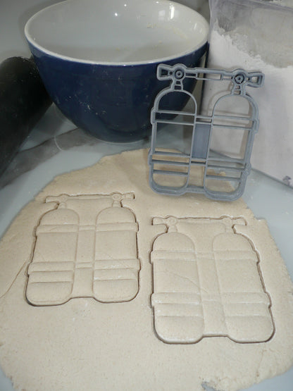 Double Air Tank Scuba Diving Sports Cookie Cutter Made In USA PR5388