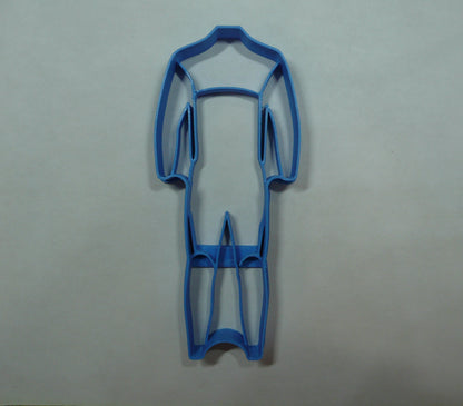 6x Male Wetsuit Scuba Diving Fondant Cutter Cupcake Topper 1.75 IN USA FD5392