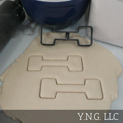 Dumbbell Weight Lifting Sports Cookie Cutter Made In USA PR5398