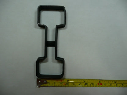 Dumbbell Weight Lifting Sports Cookie Cutter Made In USA PR5398