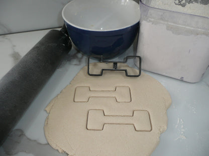 Dumbbell Weight Lifting Sports Cookie Cutter Made In USA PR5398