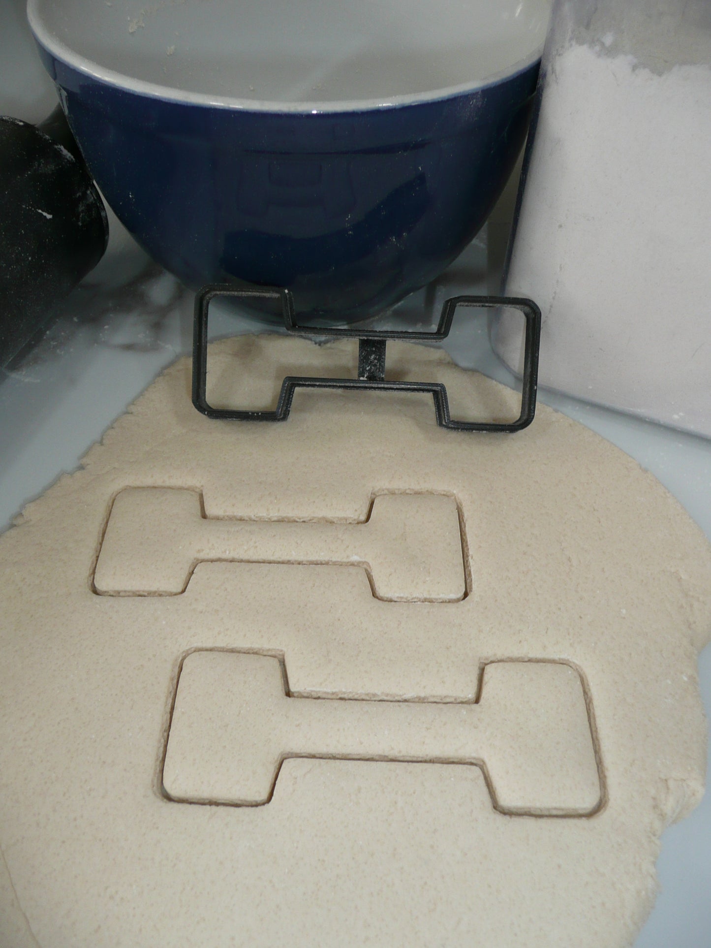 Dumbbell Weight Lifting Sports Cookie Cutter Made In USA PR5398