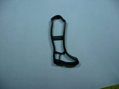 6x Equestrian Boot Fondant Cutter Cupcake Topper 1.75 IN USA FD5432