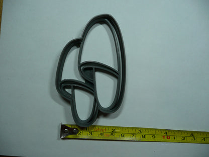 Slippers Shoes Shape Cookie Cutter Made In USA PR5494