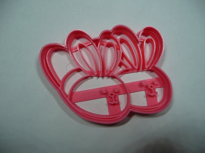 Bunny Slippers Shoes Shape Cookie Cutter Made In USA PR5495