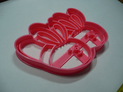 Bunny Slippers Shoes Shape Cookie Cutter Made In USA PR5495