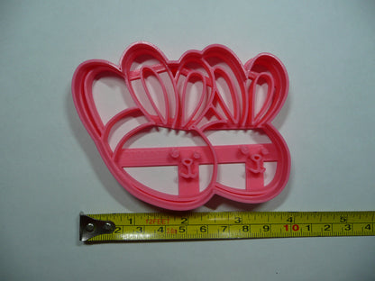 Bunny Slippers Shoes Shape Cookie Cutter Made In USA PR5495