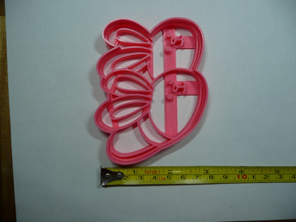 Bunny Slippers Shoes Shape Cookie Cutter Made In USA PR5495