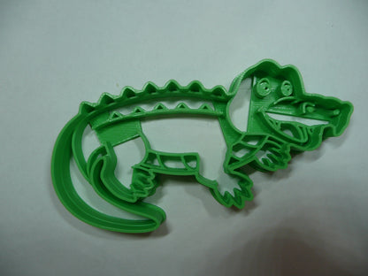 6x Cartoon Alligator Fondant Cutter Cupcake Topper 1.75 IN USA FD5503