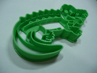 6x Cartoon Alligator Fondant Cutter Cupcake Topper 1.75 IN USA FD5503