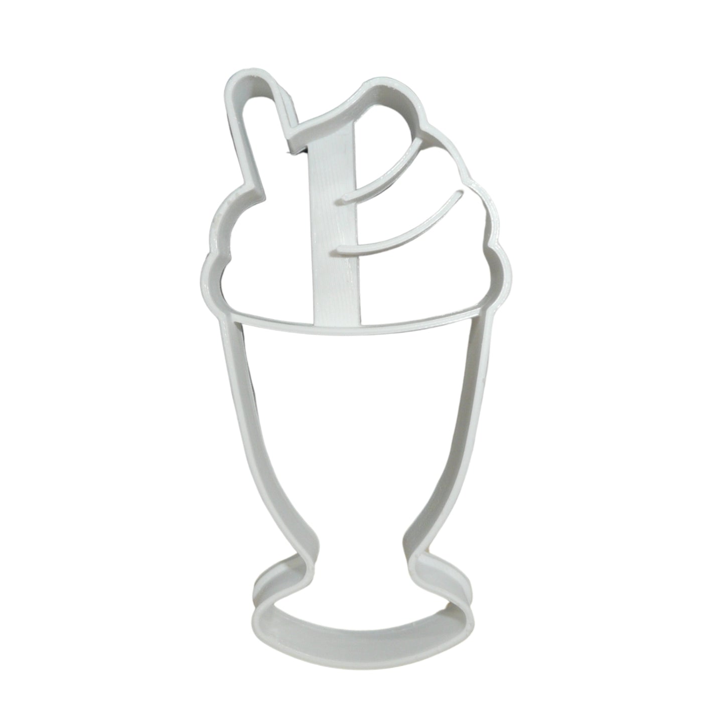 6x Classic Milkshake Fondant Cutter Cupcake Topper 1.75 IN USA FD5516