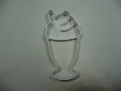 Classic Milkshake With Whipped Cream Cookie Cutter Made In USA PR5516