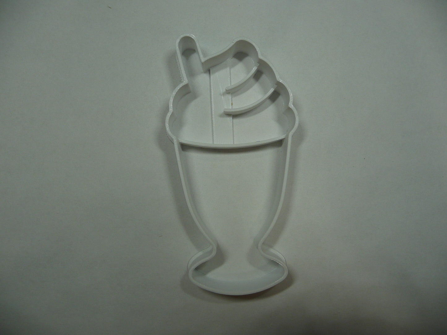6x Classic Milkshake Fondant Cutter Cupcake Topper 1.75 IN USA FD5516