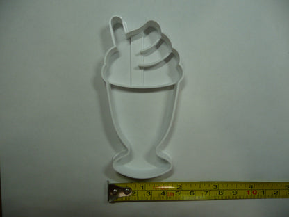 Classic Milkshake With Whipped Cream Cookie Cutter Made In USA PR5516