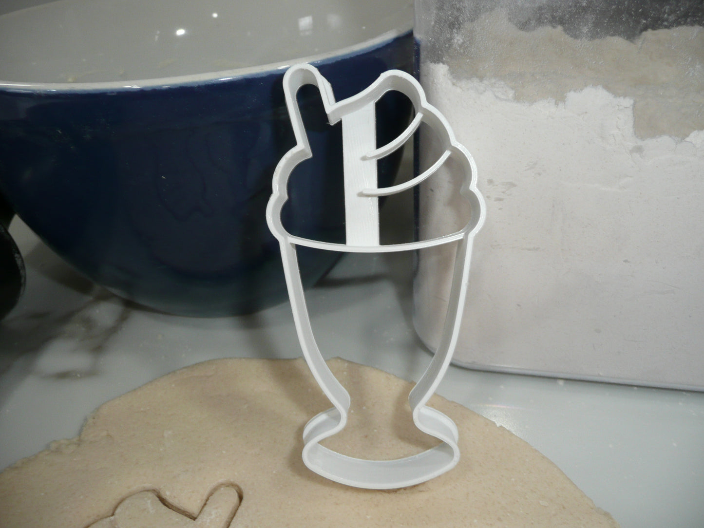 Classic Milkshake With Whipped Cream Cookie Cutter Made In USA PR5516