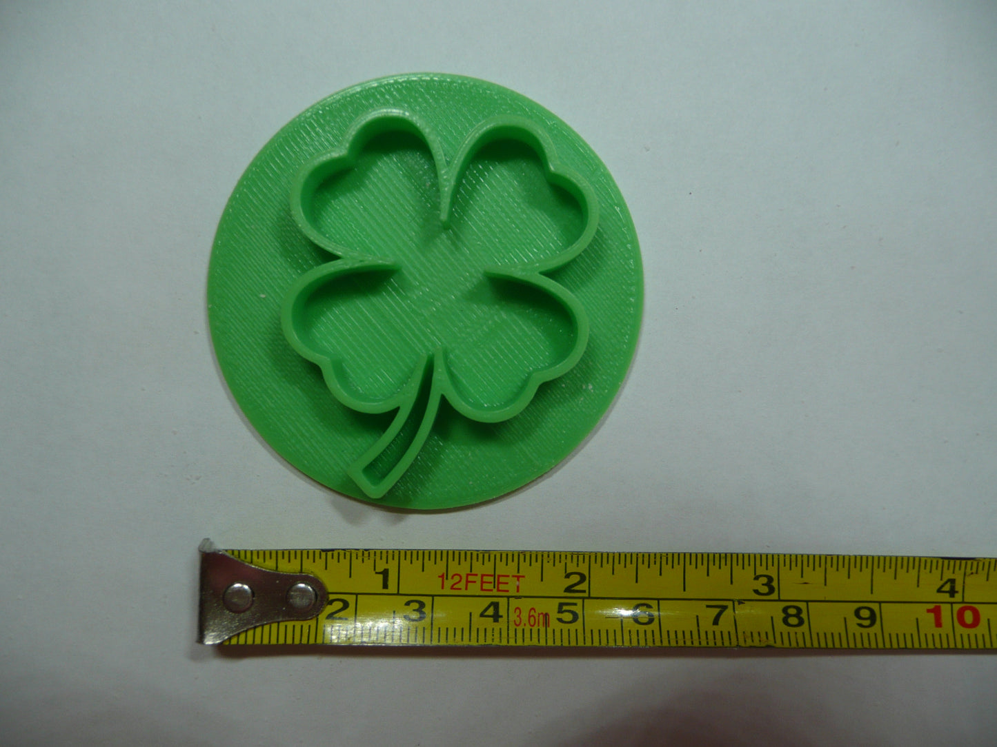 4 Leaf Clover Shamrock St Patricks Day Cookie Stamp Embosser Made In USA PR5519