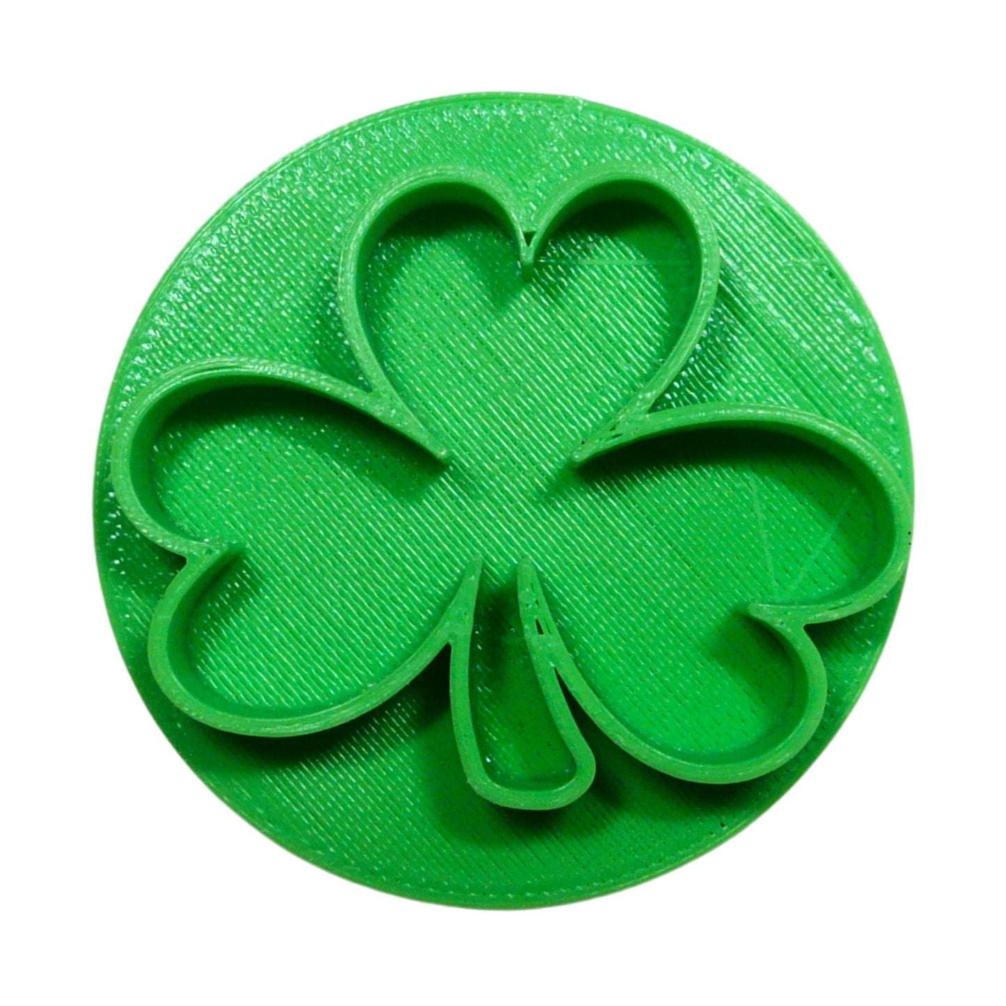 3 Leaf Clover Shamrock St Patricks Day Cookie Stamp Embosser Made In USA PR5520