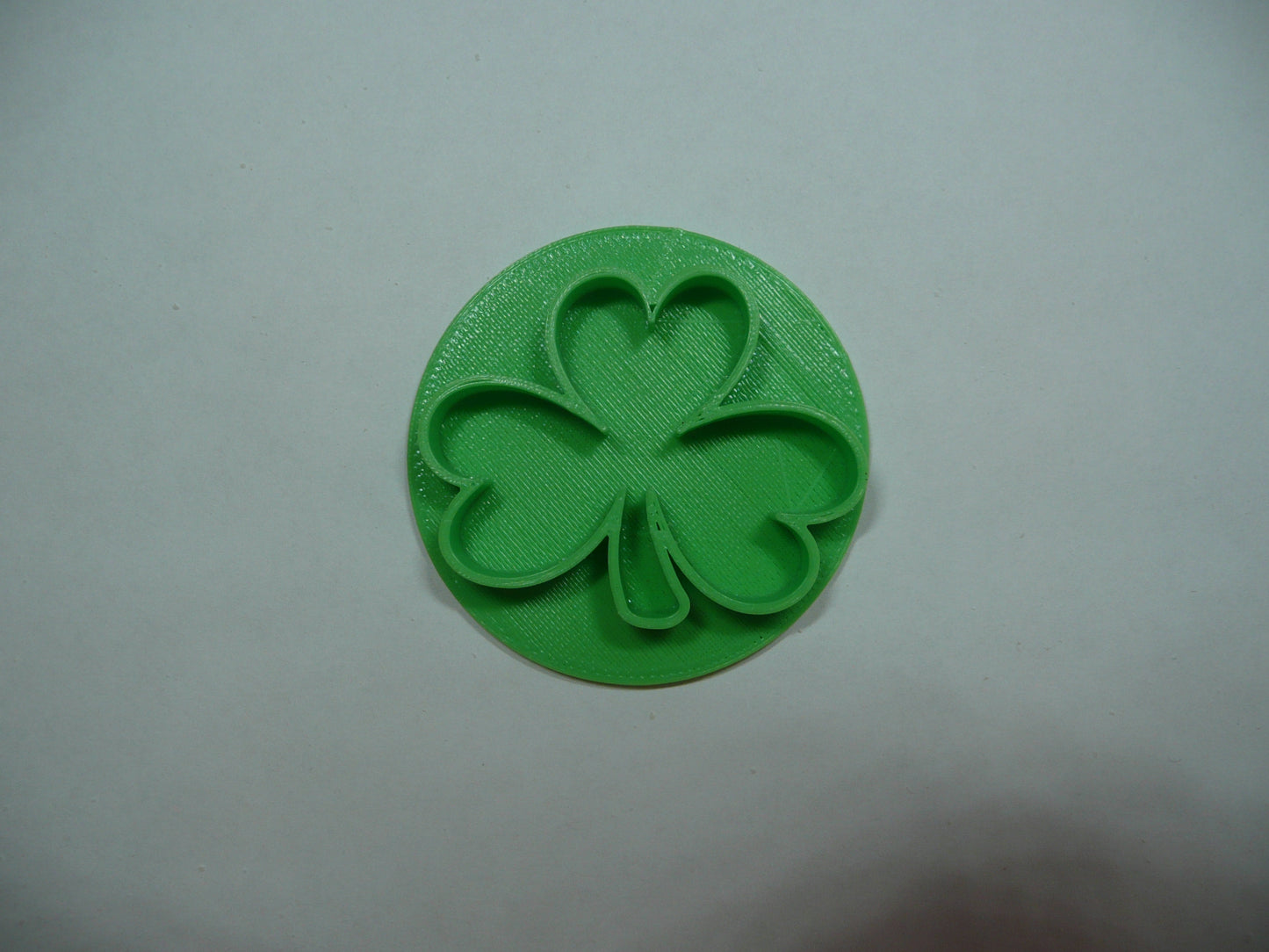 3 Leaf Clover Shamrock St Patricks Day Cookie Stamp Embosser Made In USA PR5520