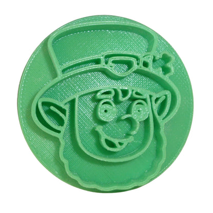 Leprechaun Face St Patricks Day Cookie Stamp Embosser Made In USA PR5522