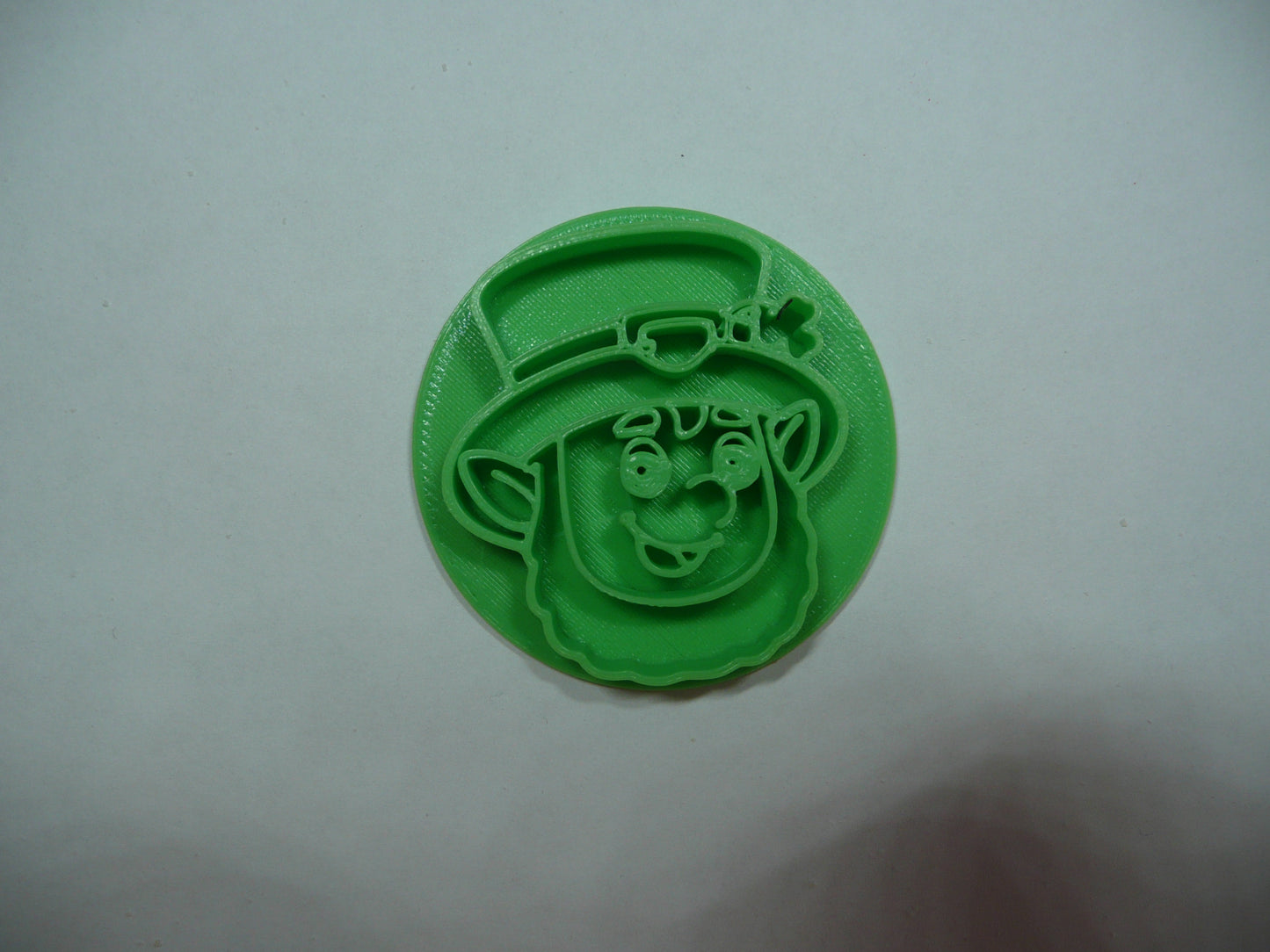 Leprechaun Face St Patricks Day Cookie Stamp Embosser Made In USA PR5522