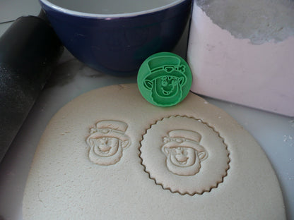 Leprechaun Face St Patricks Day Cookie Stamp Embosser Made In USA PR5522