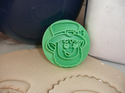 Leprechaun Face St Patricks Day Cookie Stamp Embosser Made In USA PR5522