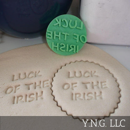Luck Of The Irish St Patricks Day Cookie Stamp Embosser Made In USA PR5529
