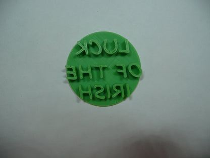 Luck Of The Irish St Patricks Day Cookie Stamp Embosser Made In USA PR5529