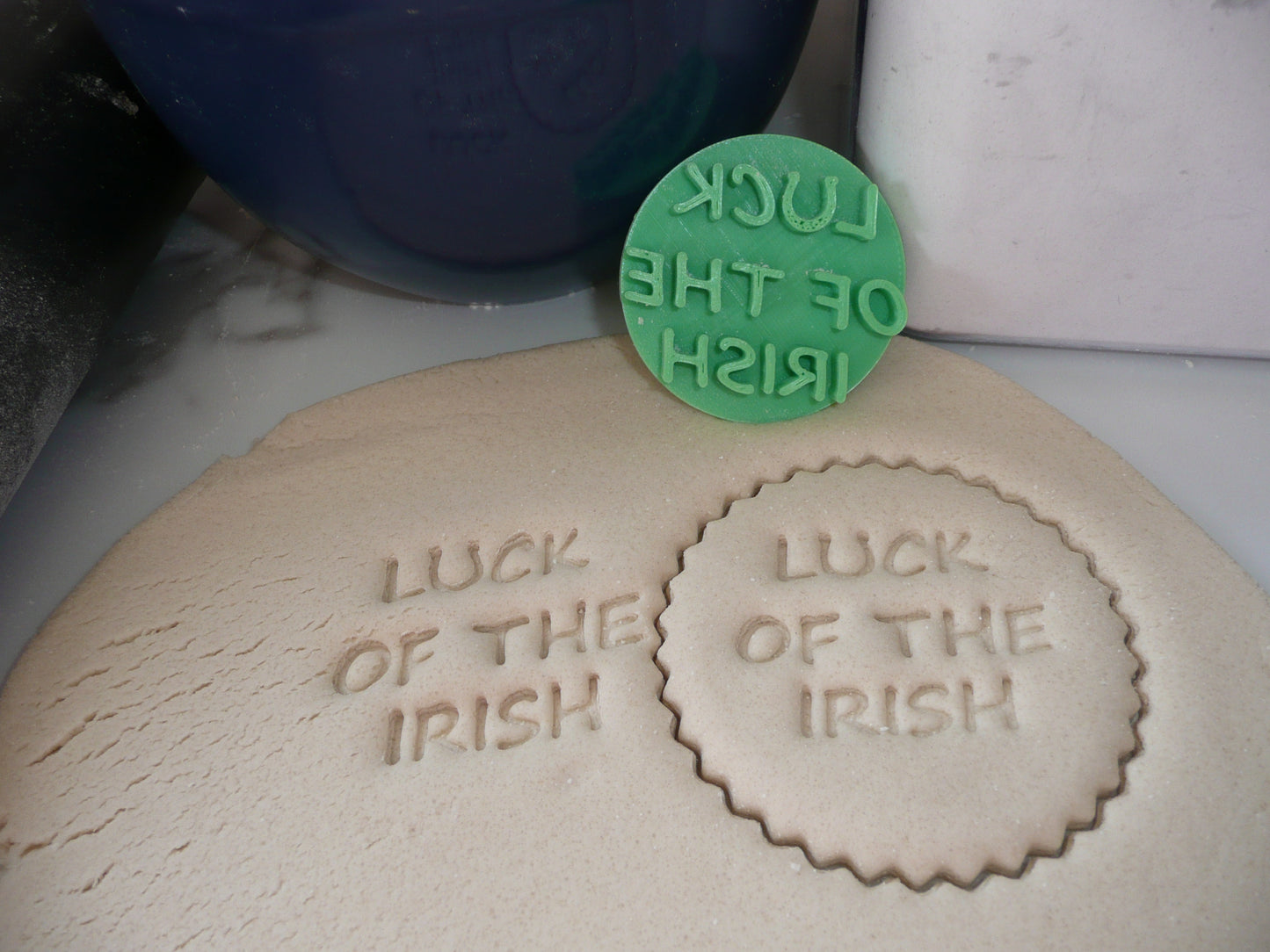 Luck Of The Irish St Patricks Day Cookie Stamp Embosser Made In USA PR5529