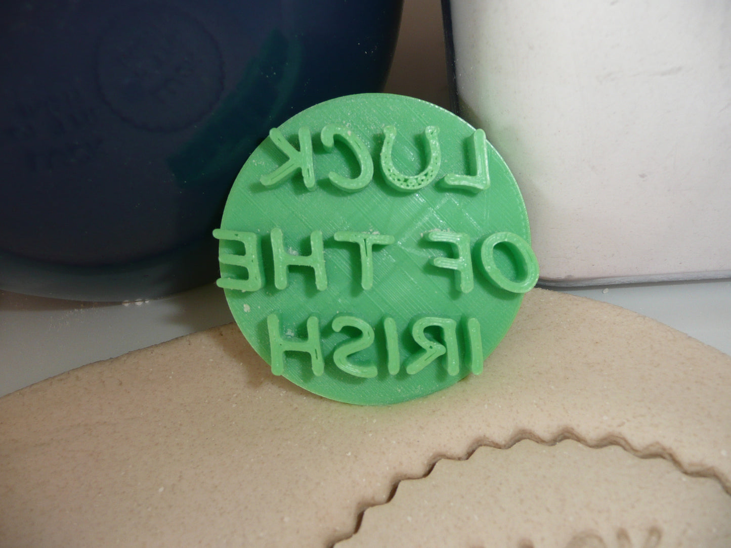 Luck Of The Irish St Patricks Day Cookie Stamp Embosser Made In USA PR5529