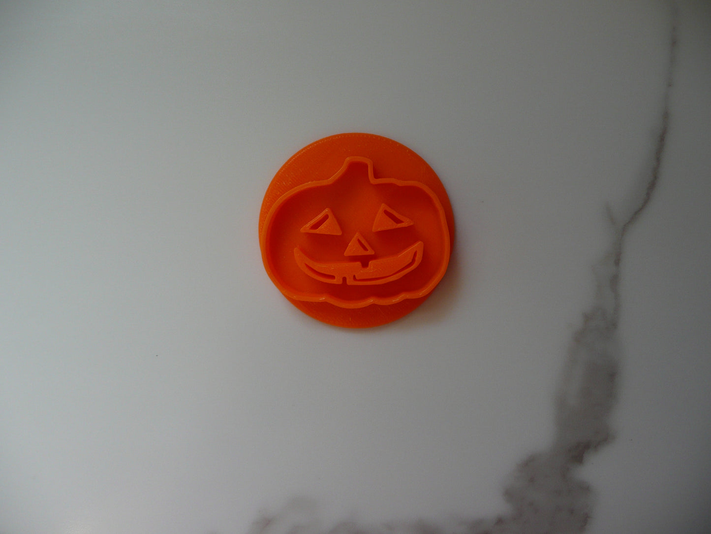 Jack O Lantern Halloween Pumpkin Cookie Stamp Embosser Made In USA PR5542