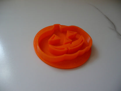 Jack O Lantern Halloween Pumpkin Cookie Stamp Embosser Made In USA PR5542