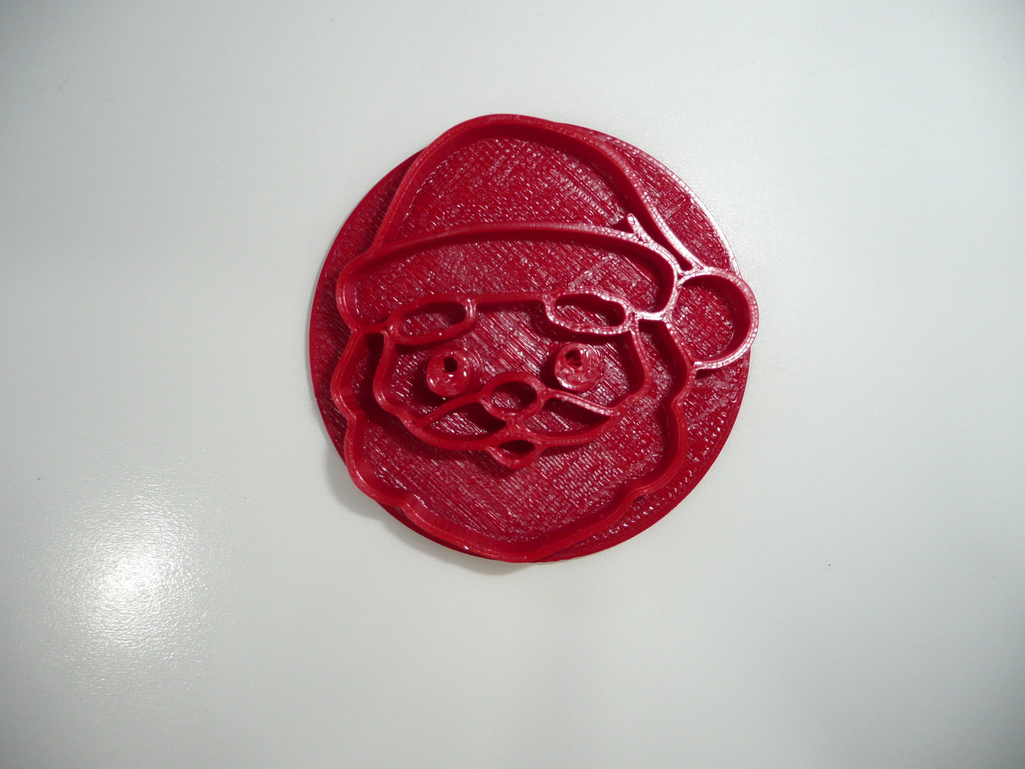 Santa Claus Face Christmas Cookie Stamp Embosser Made In USA PR5554