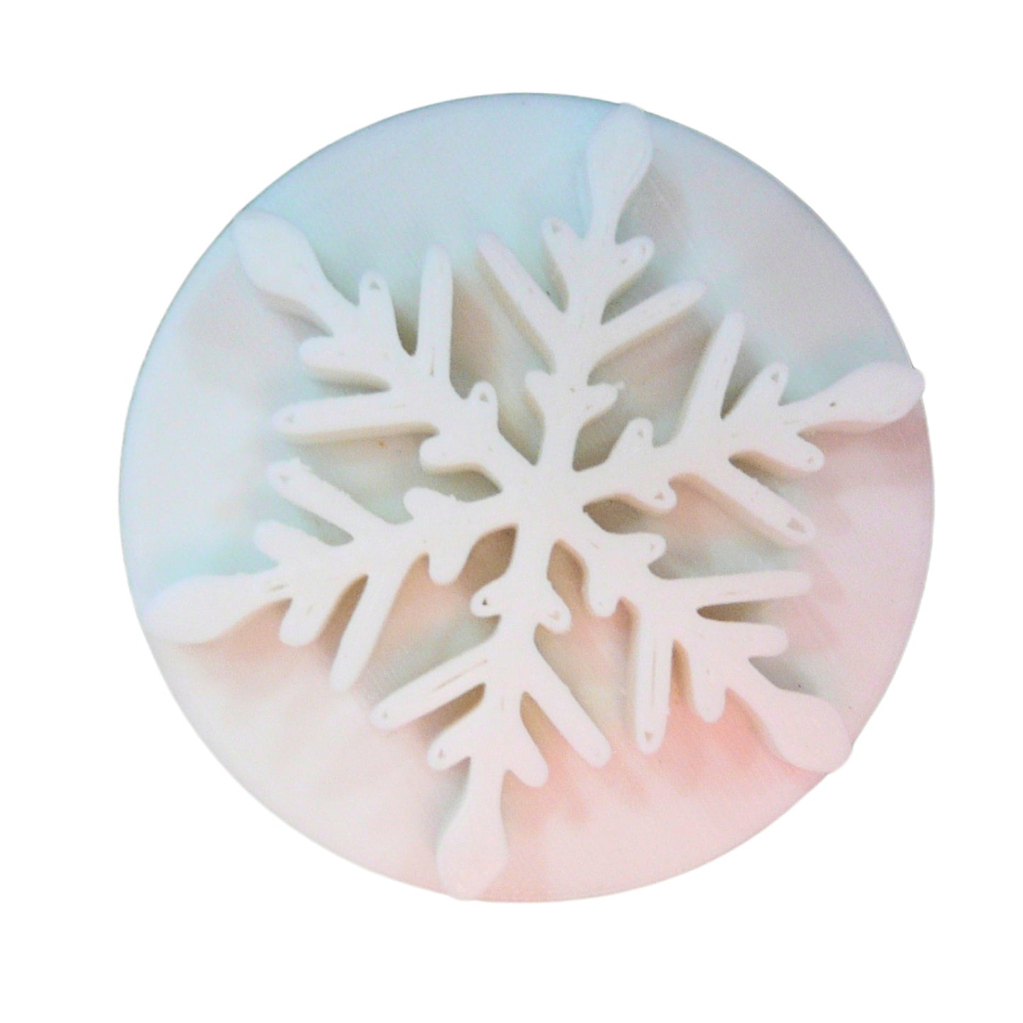 Snowflake Cookie Stamp Embosser Made In USA PR5557