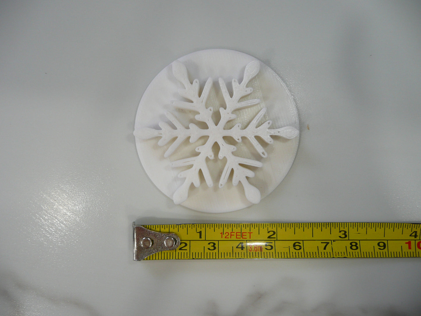 Snowflake Cookie Stamp Embosser Made In USA PR5557