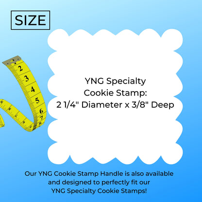 Snowflake Cookie Stamp Embosser Made In USA PR5557