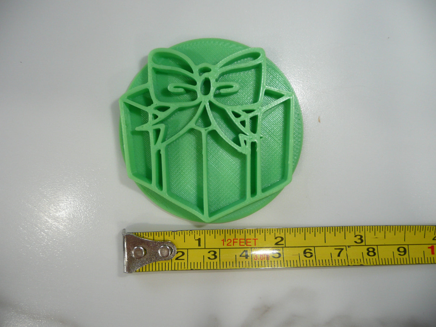Christmas Present Shaped Cookie Stamp Embosser Made In USA PR5558