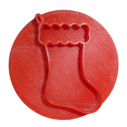 Christmas Stocking Cookie Stamp Embosser Made In USA PR5559