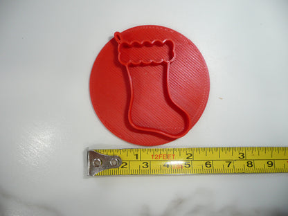 Christmas Stocking Cookie Stamp Embosser Made In USA PR5559